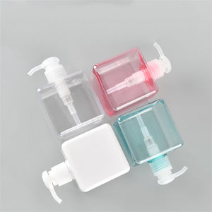 250ML 450ML 650ML quadrato PETG <span class=keywords><strong>plastica</strong></span> di riempimento piatto <span class=keywords><strong>liquido</strong></span> di lavaggio sapone per le mani Gel Dispenser bottiglia fornitore all'ingrosso - Product Image 1