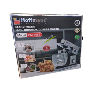 Batteur sur socle Hoffmans 2000W 220V, bol en acier inoxydable grande capacité 15L, pour la préparation des aliments et des pâtes, idéal pour la cuisine domestique en Afrique - Product Image 3