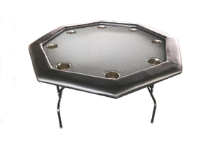 Nâu Cảm Thấy Bề Mặt Hội Đồng Quản Trị Gia Đình Thẻ Trò Chơi Bảng Bát Giác Có Thể Gập Lại Sòng Bạc Giải Trí Poker Bảng Cho 8 Người Chơi - Product Image 6