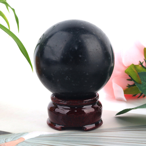 High Quality Natural <b>Crystal</b> Gemstone Hand Polished Black Tourmaline <b>Crystal</b> Sphere for Healing - Product Image 4