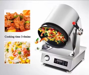 Robot chiên xào tự động bằng cảm ứng điện Semikron, thiết bị nhà bếp thương mại, chảo chiên cơm kiểu trống - Product Image 3