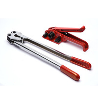 Ensemble combiné de pinces tendeuse semi-automatique pour machine à cerclage, à entraînement manuel par courroie, pour plastiques PET et PP, usage industriel