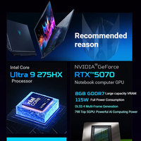 Pour ordinateur portable de jeu Predator Helios Neo 16 Intel Core I9 RTX 5070 Ti 16 pouces 2.5K OLED 32 Go DDR5 1 To SSD 240 Hz