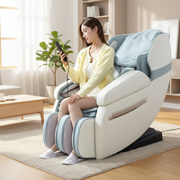 Fauteuil de massage ergonomique pour le corps entier avec thérapie thermique et fonction d'inclinaison à gravité zéro pour la maison et le bureau