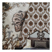 Papier peint moderne 106 fleur de damassé 3D nouveau papier imperméable pour la décoration de la maison de Chine ignifuge et pour l'application murale d'hôtel