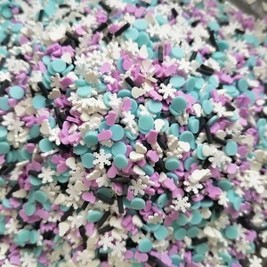 1kg bán buôn DIY Craft Slime sprinkles giáng sinh bông tuyết Snowman găng tay mix Polymer đất sét sprinkles lát - Product Image 2