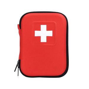 Trousse de premiers secours compacte rouge, portable, étanche, grande capacité, boîte d'urgence pour la maison et l'extérieur, personnalisable - Product Image 1