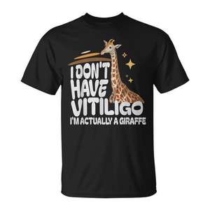 Je ne souffre pas de vitiligo, je suis une girafe - T-shirt Journée de sensibilisation au vitiligo - Product Image 1
