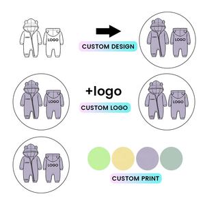 Kerui Baby <strong>Clothes</strong> Custom Logo Newborn Baby <strong>Girls</strong> <strong>Boys</strong> Bodysuit Winter Jumpsuit Solid Bear Ear Kids <strong>Clothes</strong> Hoodie Rompers Set - Product Image 4