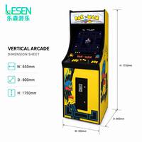 Bornes d'arcade commerciales de 22 pouces à monnayeur, machine multi-jeux verticale Street Fighter pour centre de divertissement