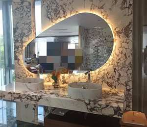 豪华厨房台面 & 特色墙壁大理石角砾岩梦幻石与紫金工厂卡拉卡塔中提琴板 - Product Image 1