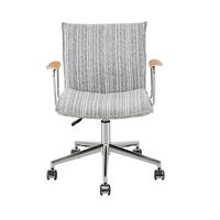 Chaise de bureau ergonomique au design moderne, pivotante, pour bureau à domicile, avec support lombaire