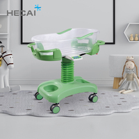 LS-2YC lit médical pour bébé berceau médical bébé hôpital chariot portable berceau médical en plastique avec affichage numérique