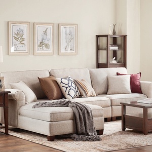 Sofá de tela minimalista italiano, combinación en forma de I, sofá seccional, diván moderno - Product Image 1