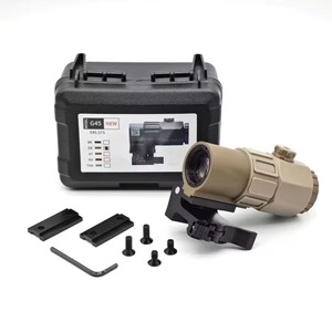 Lente d'ingrandimento ottica BUZZARD G45 5X con attacco rapido QD ribaltabile lateralmente, magnifier tattico di facile utilizzo, accessori da caccia - Product Image 5