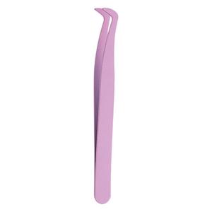 Eyelash Tweezers Stainless Steel Curved Head Precision Makeup Tool For False Lashes Nail Art - Product Image 2