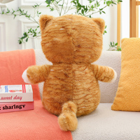 Jouets personnalisés sur commande, très demandés, en peluche de chat tabby rembourrée de coton PP doux, design unisexe pour enfants et adultes