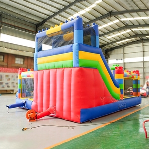Commercial Inflatable Obstacle Course with <b>Slide</b> <b>Indoor</b> Outdoor Kids Bounce House Playground - Product Image 2