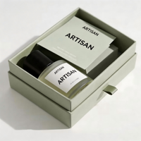 Boîte cadeau coulissante de luxe en carton rigide imprimé sur mesure pour cosmétiques |   Emballage de flacons de soins de la peau et de parfums avec tiroir à ruban