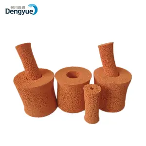 High flexibility Soft Open Cell construction supplier Orange Sponge Rubber Label Roller