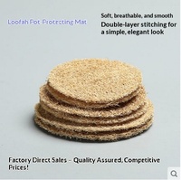 Sous-verres et tapis isolants pour tasses et pots, en loofah naturel, style vintage, résistants à la corrosion, vente en gros, directement de l'usine