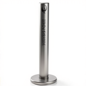 Posacenere da esterno in alluminio grigio per fumatori - Product Image 3