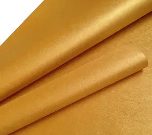 Golden Color Fancy Pearl Crumple Paper