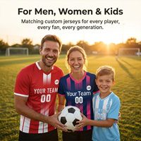 Maillot de football pour hommes avec écussons nominatifs – Tenue d'équipe de football personnalisée