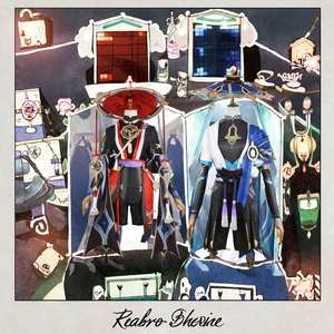Pour Genshin Impact <span class=keywords><strong>Scaramouche</strong></span> Wanderer <span class=keywords><strong>Cosplay</strong></span> Costume Set Halloween Balladeer Kunikuzushi Bucket Hat & Wig Sumeru Anemo Costume - Product Image 2
