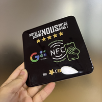 Personnalisé 13.56Mhz ISO Modèle RFID NFC Autocollant Étanche QR Code Époxy Tag pour Table Menu Carte et Variable Google Avis