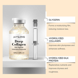 Ampoule d'essence de peptides de soie pour le visage, collagène pour la peau, adoucissante, hydratante, rafraîchissante - Product Image 4