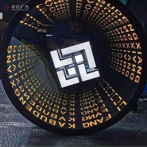 Personalizado Infinito Expansão Multi-Layer Mini Carta <span class=keywords><strong>LED</strong></span> Light Box 1 Ano Garantia Mágico Abismo Espelho para Bar Hospitais Acrílico - Product Image 3