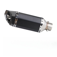 Nouveau Pot d'échappement universel en acier inoxydable pour moto, design hexagonal compact, pour Ninja400/Z900/R3/S1000RR, kit de rétrofit/amélioration