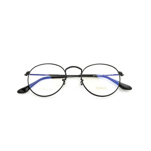 Montures de lunettes rétro Qianai, montures rondes complètes en acier inoxydable, fines, tendance, lunettes optiques pour femmes - Product Image 2