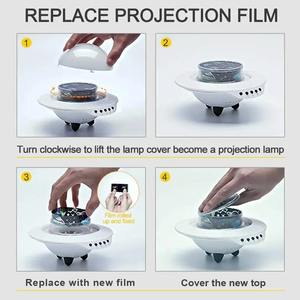 <b>Star</b> <b>Lights</b> Aurora Galaxy Moon <b>Projector</b> with Remote Control 360 Rotation Music Speaker <b>Night</b> <b>Light</b> Ambient Lamp Birthday Gifts - Product Image 6