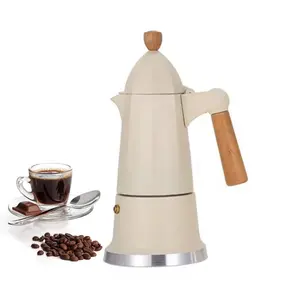 Colored single cup aluminum brewing espresso moka pot coffee maker