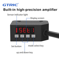 Sensor Óptico de Contraste de Código de Color GTRIC, Fuente de Luz RGB de 12-24 V CC, Reconocimiento de Color, Interruptor Fotoeléctrico, Sensor de Marcado de Color