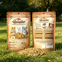 Empaque Personalizado para Alimentos de Mascotas, Bolsa con Cierre Hermético y Orificio para Colgar, para Hámsteres y Animales Pequeños, Venta al por Mayor