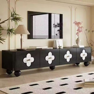 Mueble de <span class=keywords><strong>TV</strong></span> Moderno de Madera Maciza y Mesa de Centro para Sala de Estar, Mueble para Televisor, Venta al por Mayor de Fábrica - Product Image 4