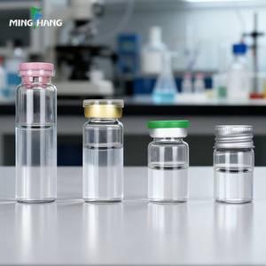 Hot Sale Small Glass Medicine <b>Bottles</b> 10ml 13ml 19ml <b>Empty</b> Glass Vial with Aluminum Seal - Product Image 6