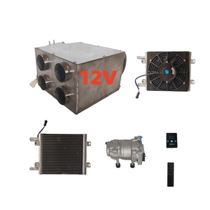 Refrigeración Universal eléctrica 24V estacionamiento <span class=keywords><strong>12</strong></span> voltios coche debajo del tablero AC DC <span class=keywords><strong>12</strong></span> V <span class=keywords><strong>aire</strong></span> <span class=keywords><strong>acondicionado</strong></span> automático <span class=keywords><strong>para</strong></span> Camper autocaravana - Product Image 1