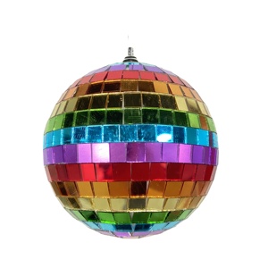 Boules à facettes disco de 15 cm pour fête, décoration suspendue intérieure, anneau décoratif, effet lumineux de danse <span class=keywords><strong>DJ</strong></span>, décoration de vitrines - Product Image 2