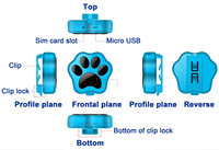 Collar GPS para Perros con Posicionamiento Rápido, Señal Fuerte y Precisa, Resistente al Agua por 90 Días, Rastreador Inalámbrico para Mascotas, Ideal para Viajes en Todas las Estaciones