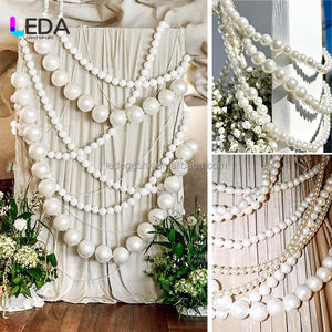 Guirnaldas de Bolas de Espuma Elegantes LEDA, Cortinas de Perlas Artificiales Gigantes, Tamaño Personalizado, para Bodas, Fiestas, Decoración del Hogar, Manualidades - Product Image 2