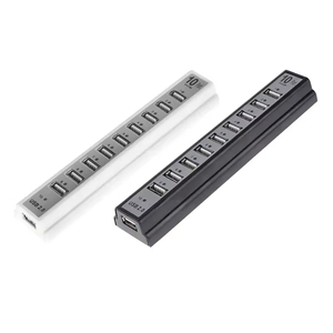 1pcs USB HUB 10 cổng bàn phím U-disk Chuột USB 2.0 nhựa Splitter HUB điện thoại di động sạc cáp Adapter sạc - Product Image 5
