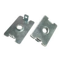 Heavy Duty Carbon Steel Square Tube Insert with M10 M12 M16 Threaded Nut for Adjustable Leveling Feet OEM Tube Fittings