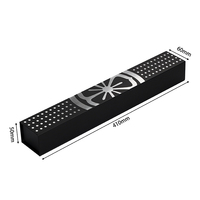 Caja Rígida Magnética Negra Larga Personalizada, Caja de Embalaje Magnética Plegable con Impresión Plateada para Brochas de Maquillaje y Accesorios para Fumar