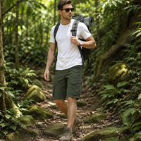 Shorts cargo tactiques pour hommes à 6 poches, personnalisables avec logo, vente en gros d'usine, pour l'extérieur, l'été, la randonnée, OEM en gros