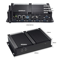 Komputer industri tertanam tanpa kipas PC Mini Win 10 J4125 I5 4200U HD grafis 6 RS232 Dual LAN WIFI WIFI RAM 16GB SSD/2.5''