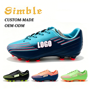 Nouvelles chaussures de football personnalisées à la mode, fabricant de chaussures de football pour <span class=keywords><strong>terrain</strong></span> extérieur, résistantes à l'usure, en PU AG/FG, chaussures de <span class=keywords><strong>futsal</strong></span> - Product Image 1